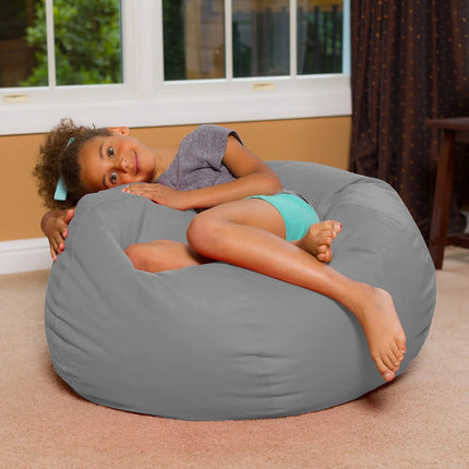 Kids Bean Bag Chair, Big Comfy Seat with Machine Washable Cover