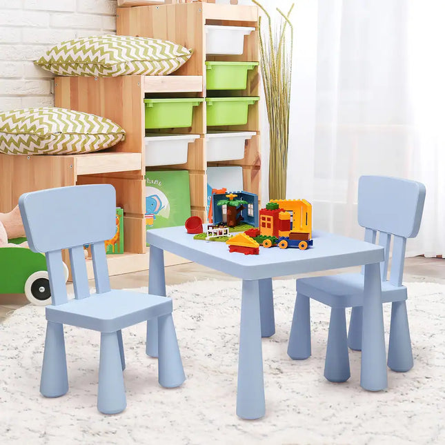 Kids Table and Chair 3-Piece Set – Toddler Furniture for Play & Learning
