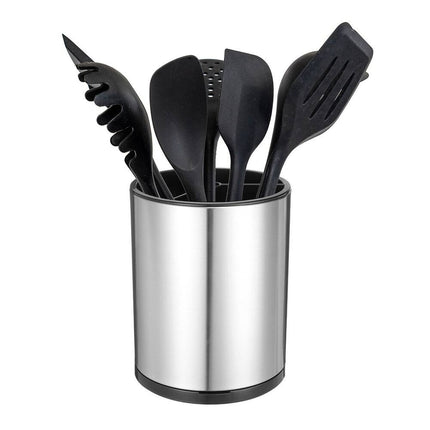 Kitchen Utensil Holder Stainless Steel Storage for Spoons and Cutlery
