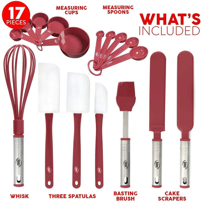 Cooking and Baking Utensil Set – Durable Non-Stick Heat Resistant Tools