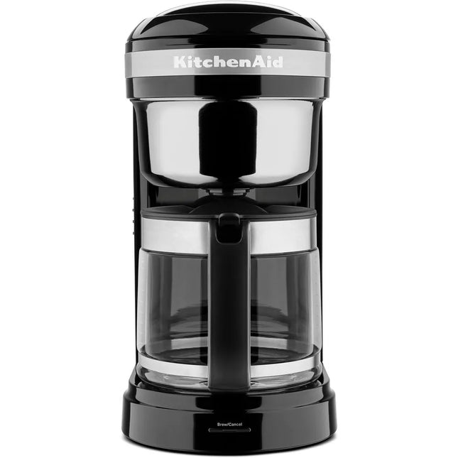 Onyx Black 12-Cup Coffee Maker with Programmable Warming Plate