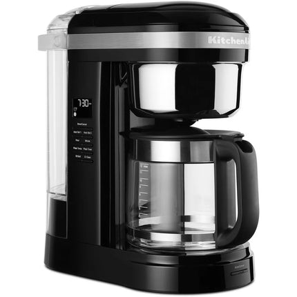 Onyx Black 12-Cup Coffee Maker with Programmable Warming Plate