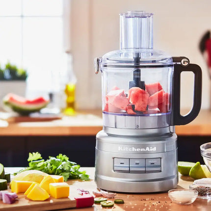 Easy Store 7 Cup Food Processor Contour Silver Compact Kitchen Processor