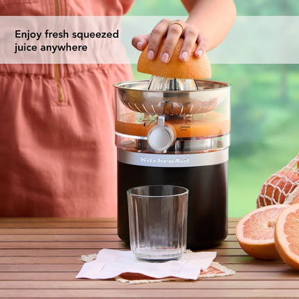 Go Cordless Citrus Juicer Black Matte with Removable Battery Sold Separately