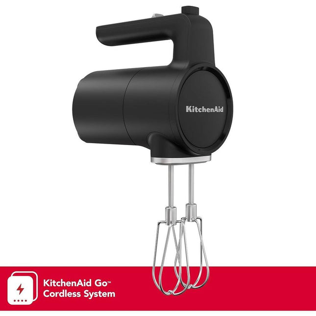 Cordless Hand Mixer Go Series with Battery and Stainless Steel Attachments