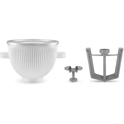 Ice Cream Maker Attachment Stand Mixer, Homemade Frozen Dessert Accessory, White