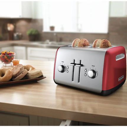 4-Slice Toaster with Illuminated Buttons in Empire Red Finish