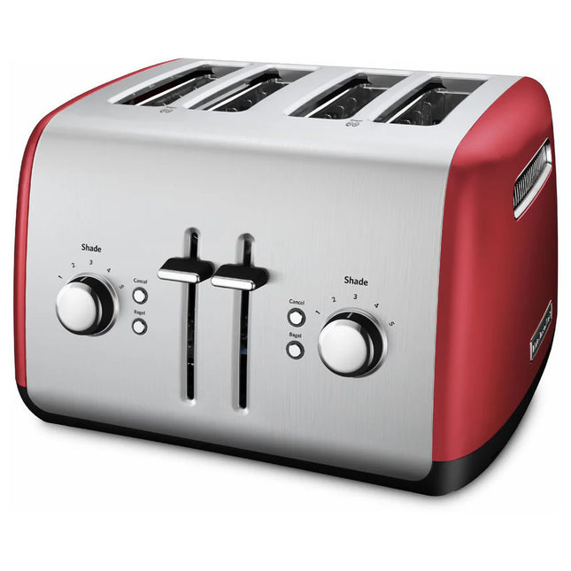4-Slice Toaster with Illuminated Buttons in Empire Red Finish