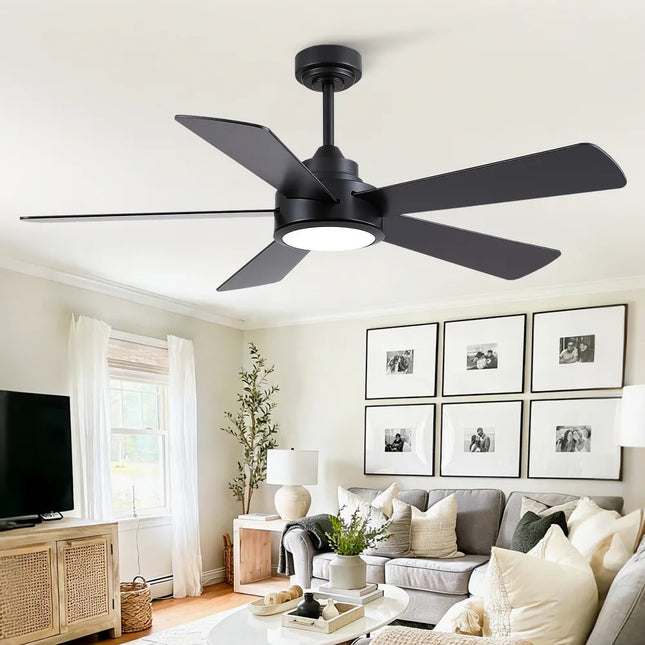 46" & 52" Indoor Ceiling Fan with Light Quiet Modern Fan Remote & App Control