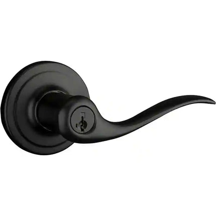 Tustin Entry Door Handle with Lock and Key, Secure Front Door Lever