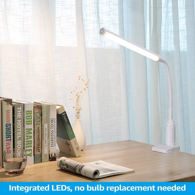 LED Clamp Table Lamp – Modern Desk Lamp for Office, Home, Dorm