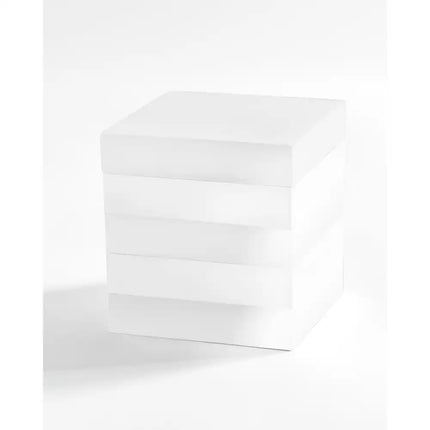 Cabana White Bath Accessory Collection for Modern Bathroom Organization