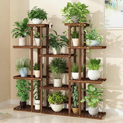 Large Multi Tier Plant Stand 46x10x45 Inch Indoor Outdoor Plant Shelf Rack