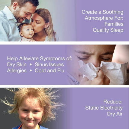 Ultrasonic Cool Mist Humidifier – Quiet Air Moisture for Home & Bedroom