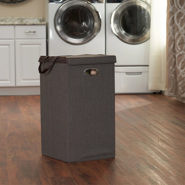 Laundry Hamper with Lid 14x14x26 Inch Storage Basket for Clothes