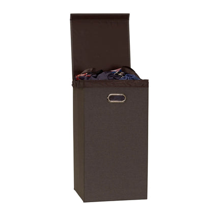 Laundry Hamper with Lid 14x14x26 Inch Storage Basket for Clothes