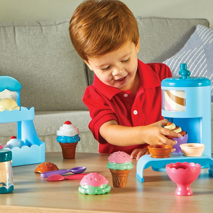 Swirly Scoops Ice Cream Shoppe Multi Color Playset for Kids Pretend Play