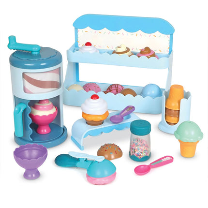 Swirly Scoops Ice Cream Shoppe Multi Color Playset for Kids Pretend Play