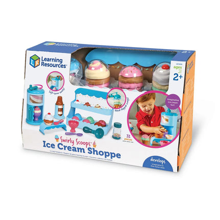 Swirly Scoops Ice Cream Shoppe Multi Color Playset for Kids Pretend Play