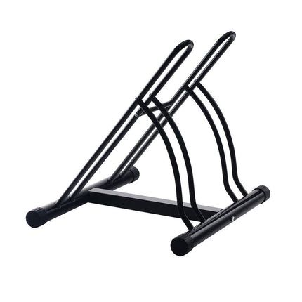 Rad Cycle Bike Rack – Dual Stand for 2 Bikes, Indoor/Outdoor, Black