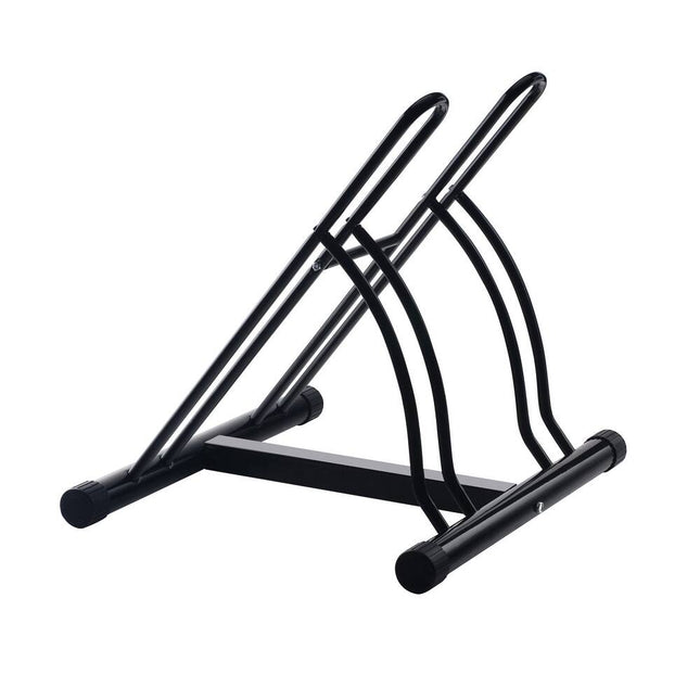 Rad Cycle Bike Rack – Dual Stand for 2 Bikes, Indoor/Outdoor, Black