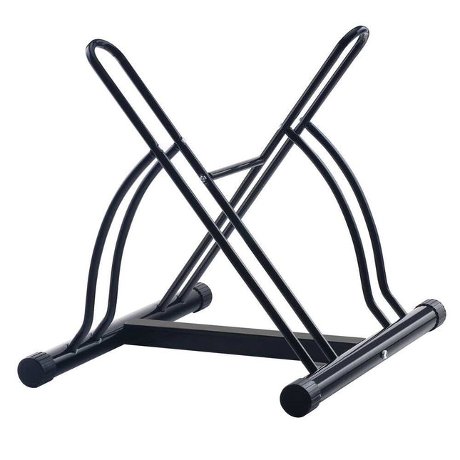 Rad Cycle Bike Rack – Dual Stand for 2 Bikes, Indoor/Outdoor, Black