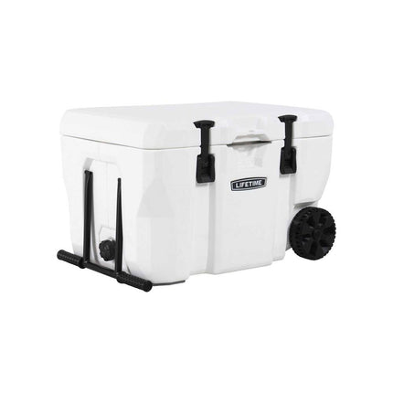 55 Qt Rolling Cooler with Wheels High Performance Insulated Ice Chest
