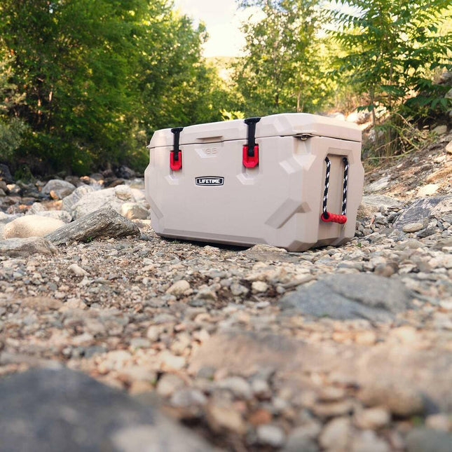 65 Quart High Performance Cooler Portable Ice Chest for Camping and Outdoor Use