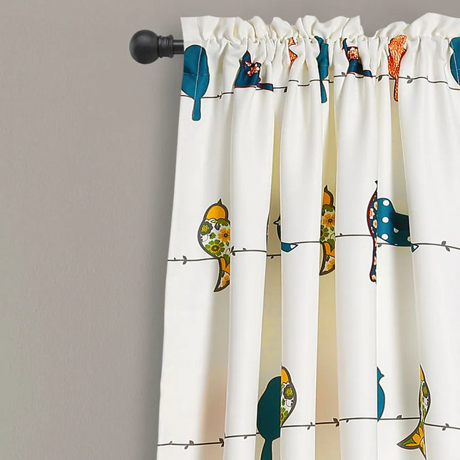 Rowley Birds Curtain Panel Pair – Room Darkening Window Treatment