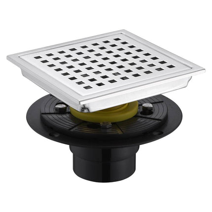 FD01 6x6 Stainless Steel Square Shower Floor Drain Bathroom Waste Grate