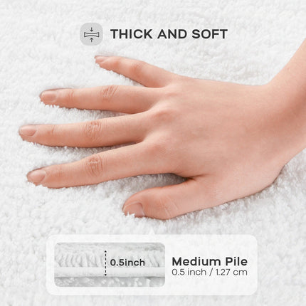 Splendor 100% Cotton Tufted Bath Rug – 3000 GSM, Reversible