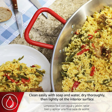 Carbon Steel Paella Pan – Durable Traditional Spanish Cookware