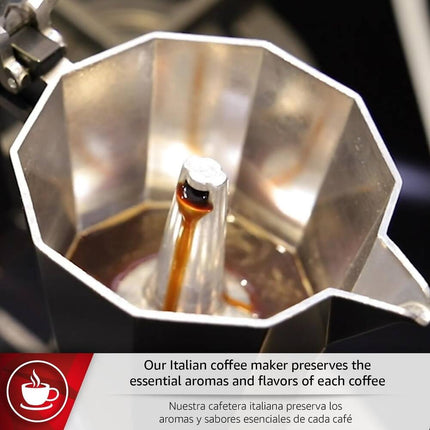 Kenia Aluminum Stovetop Espresso Maker – Classic & Durable Design