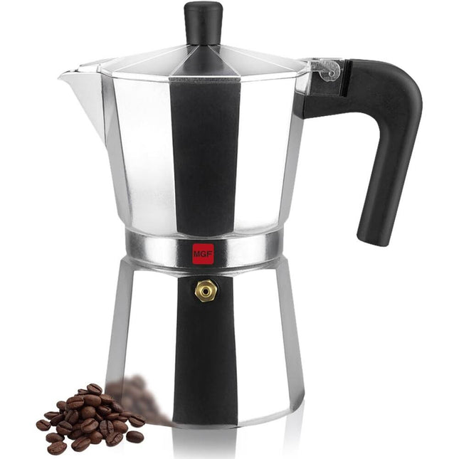 Kenia Aluminum Stovetop Espresso Maker – Classic & Durable Design