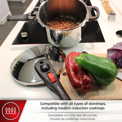 3.4 Quart Practika Plus Stainless Steel Pressure Cooker Durable Cookware