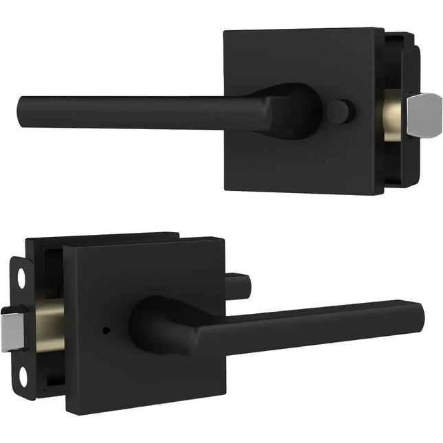 Mega Handles PRIME Privacy Door Lever Matte Black Reversible Design