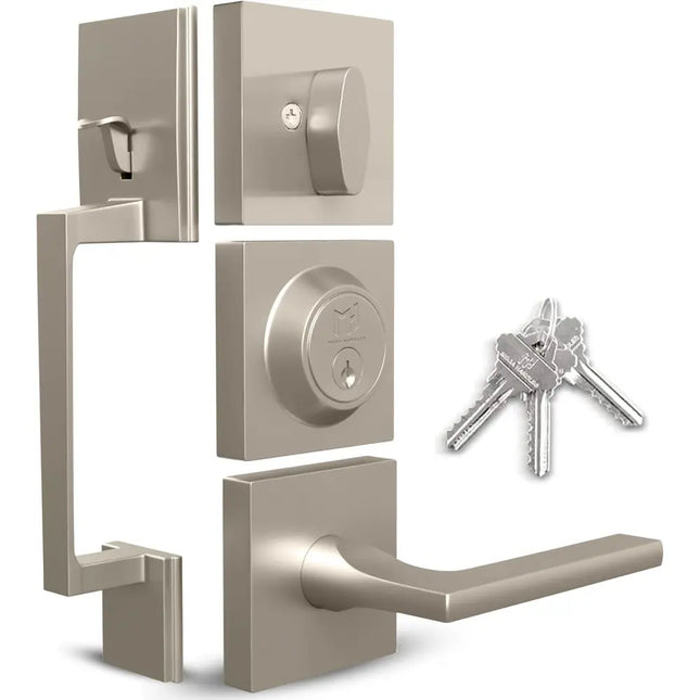 Mega Handles Tobelle Entrance Handleset – Stainless Steel, Modern Design