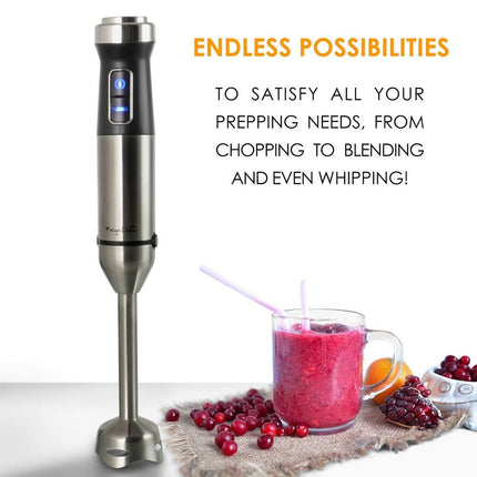 4-in-1 Immersion Hand Blender with Multi-Use Accessories Kitchen Tool
