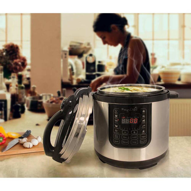 8Qt Digital Countertop Pressure Cooker Multi Cooker Programmable Stainless Steel