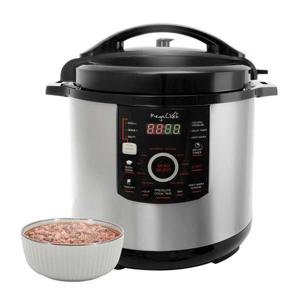 12-Quart Digital Pressure Cooker with Lid, Electric Multi-Function Cooker