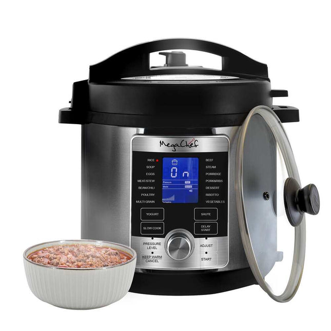 Electric Digital Pressure Cooker with 6-Quart Capacity, Multi-Function Cooker