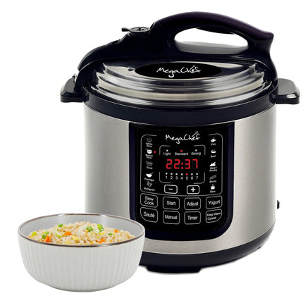 8 Quart Electric Pressure Cooker 13 Preset Cooking Functions Multi Use