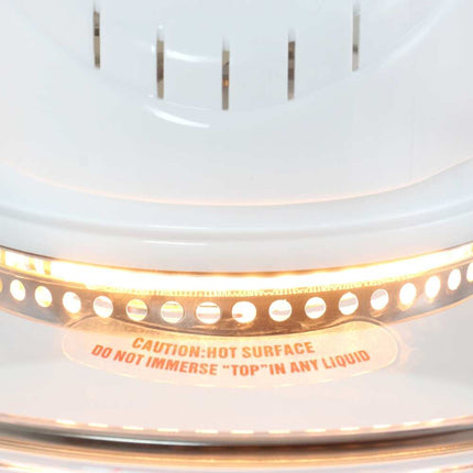 Multipurpose Countertop Halogen Oven Air Fryer White Convection Cooker 12L