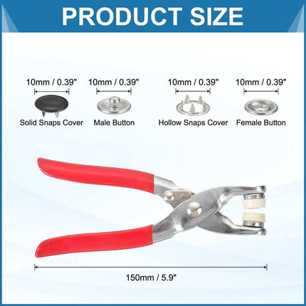 Metal Snap Button Kit – Solid Prong Snap Button Tool Set