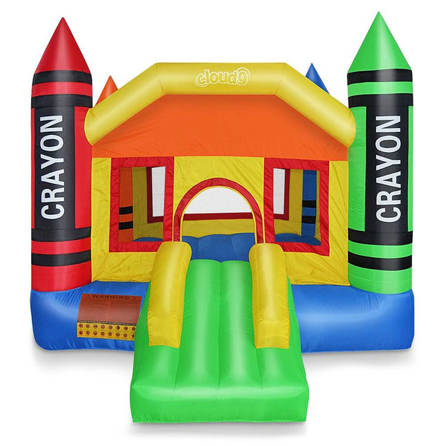 Kids MiniCrayon Bounce House for Indoor Outdoor Jumping and Active Play