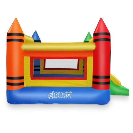 Kids MiniCrayon Bounce House for Indoor Outdoor Jumping and Active Play