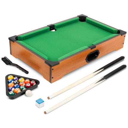 Mini Table Top Pool Table Set Portable Billiards Game for Kids and Adults
