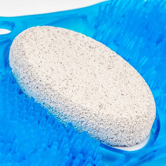 Miracle Cleansing Dual Foot Scrub Pumice Shower Mat Non Slip Bathroom Pad
