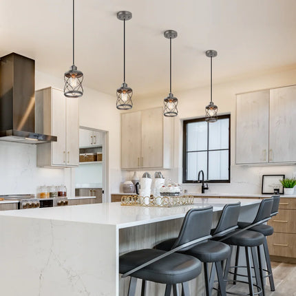 Modern Farmhouse Mini Pendant Light for Kitchen Island & Dining Room