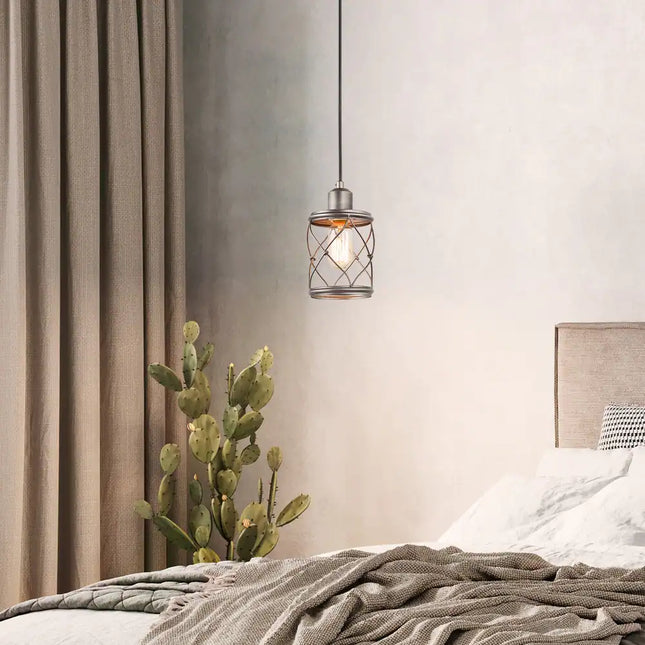 Modern Farmhouse 1-Light Mini Pendant Light Kitchen Island Dining Room Foyer Fixture 5" Dia. x 8" H